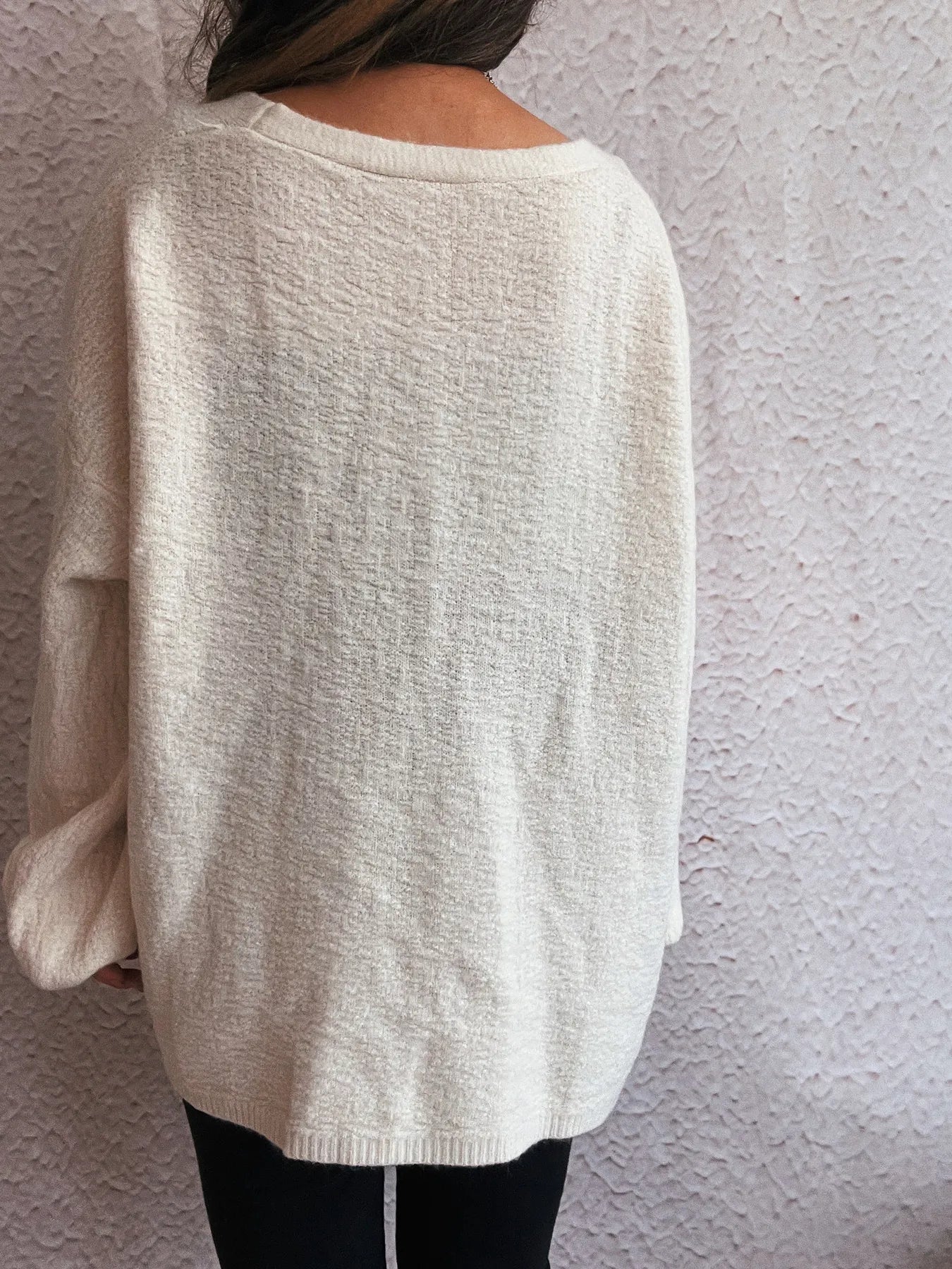 Open Front Long Sleeve Cardigan - Fashorio