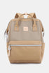Himawari Water Resistant Canvas Backpack Bag with Side Pockets Camel Khaki One Size - Fashorio