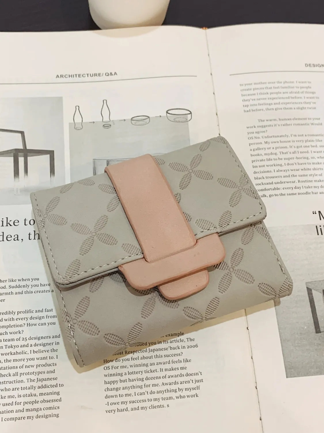 PU Leather Wallet Khaki One Size - Fashorio