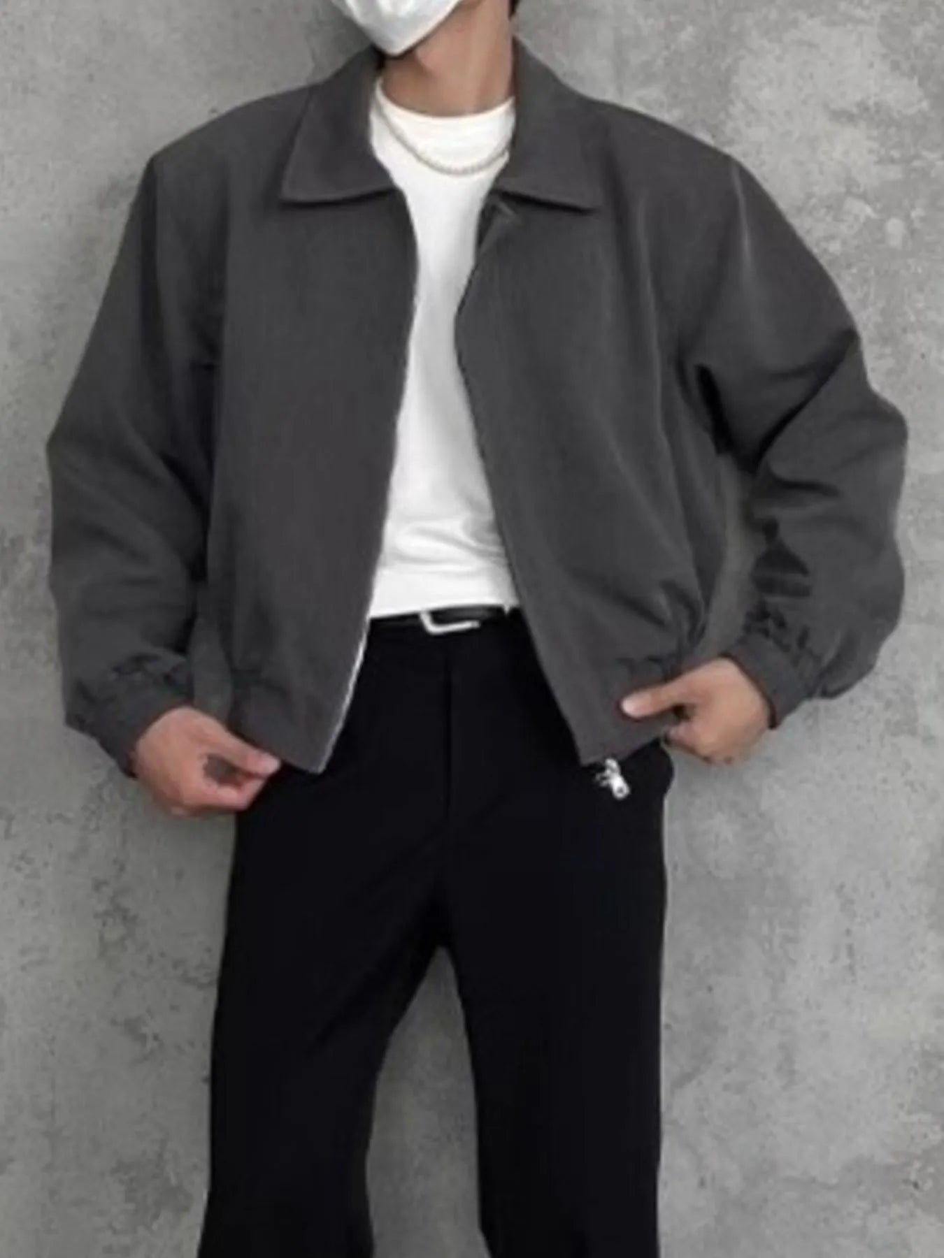 Men's Plus Size Zip Up Long Sleeve Jacket - Fashorio