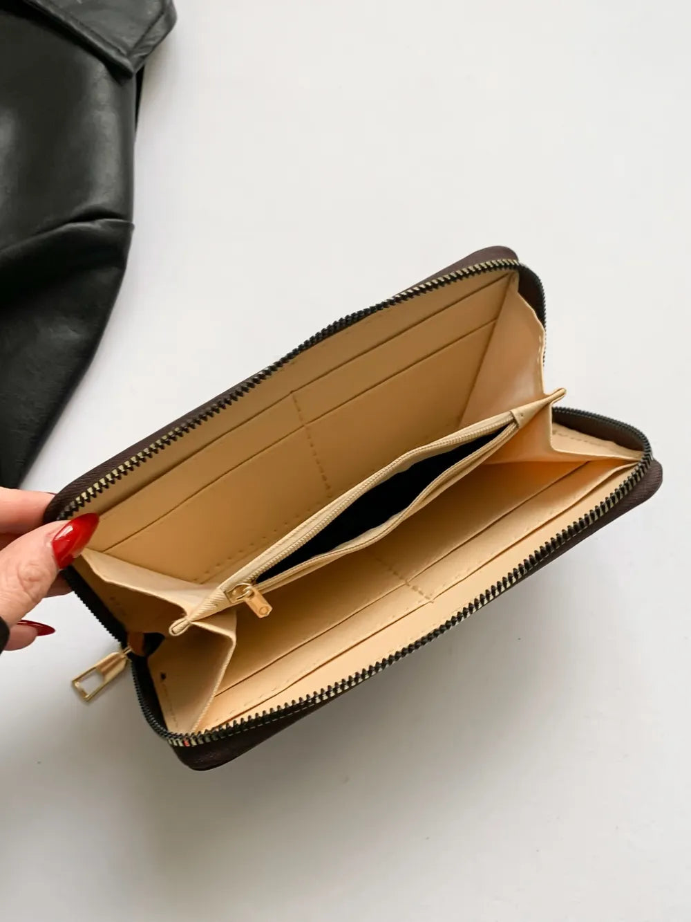 PU Leather Solid Color Wallet - Fashorio