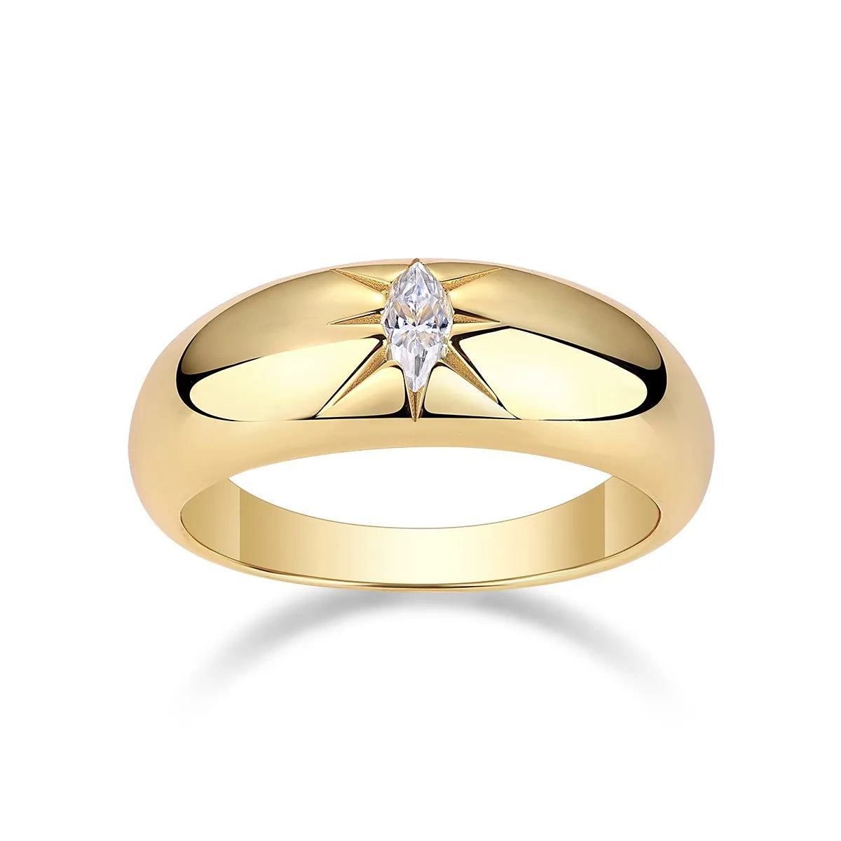 925 Sterling Silver Moissanite Ring - Fashorio