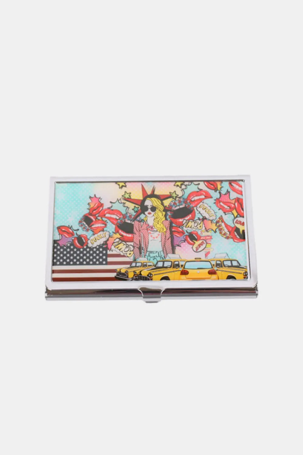 Nicole Lee USA Printed Business Card Case Pop Girl One Size - Fashorio