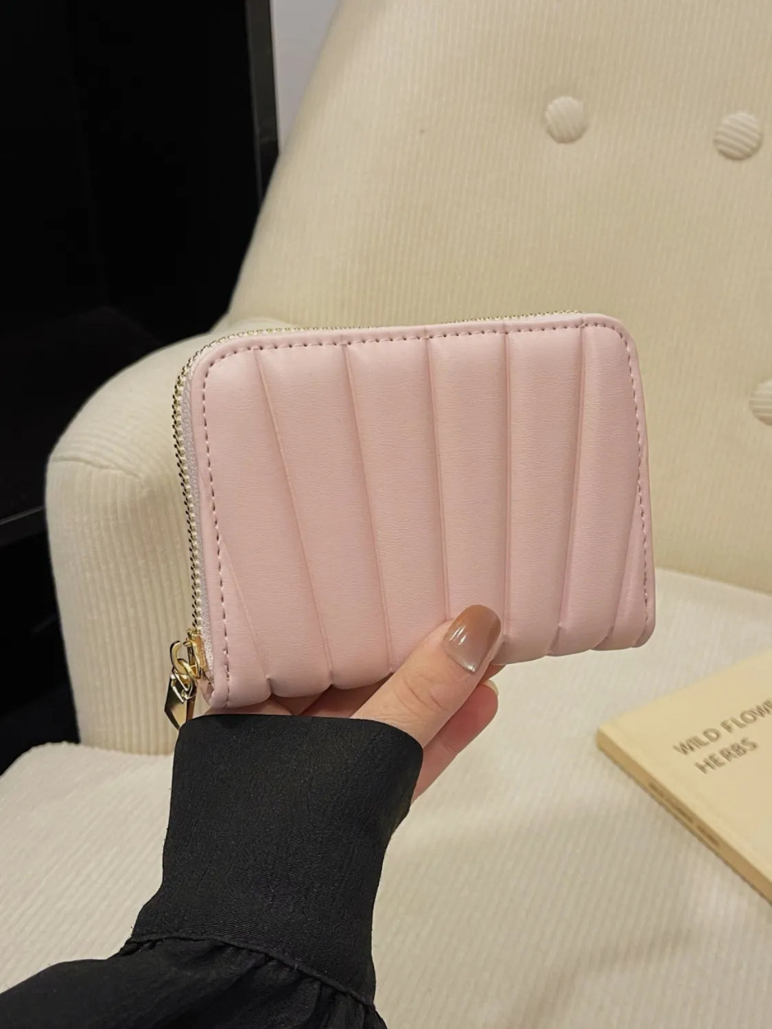 Solid PU Leather Mini Wallet - Fashorio