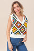 BiBi Diamond Granny Square Sweater Vest - Fashorio