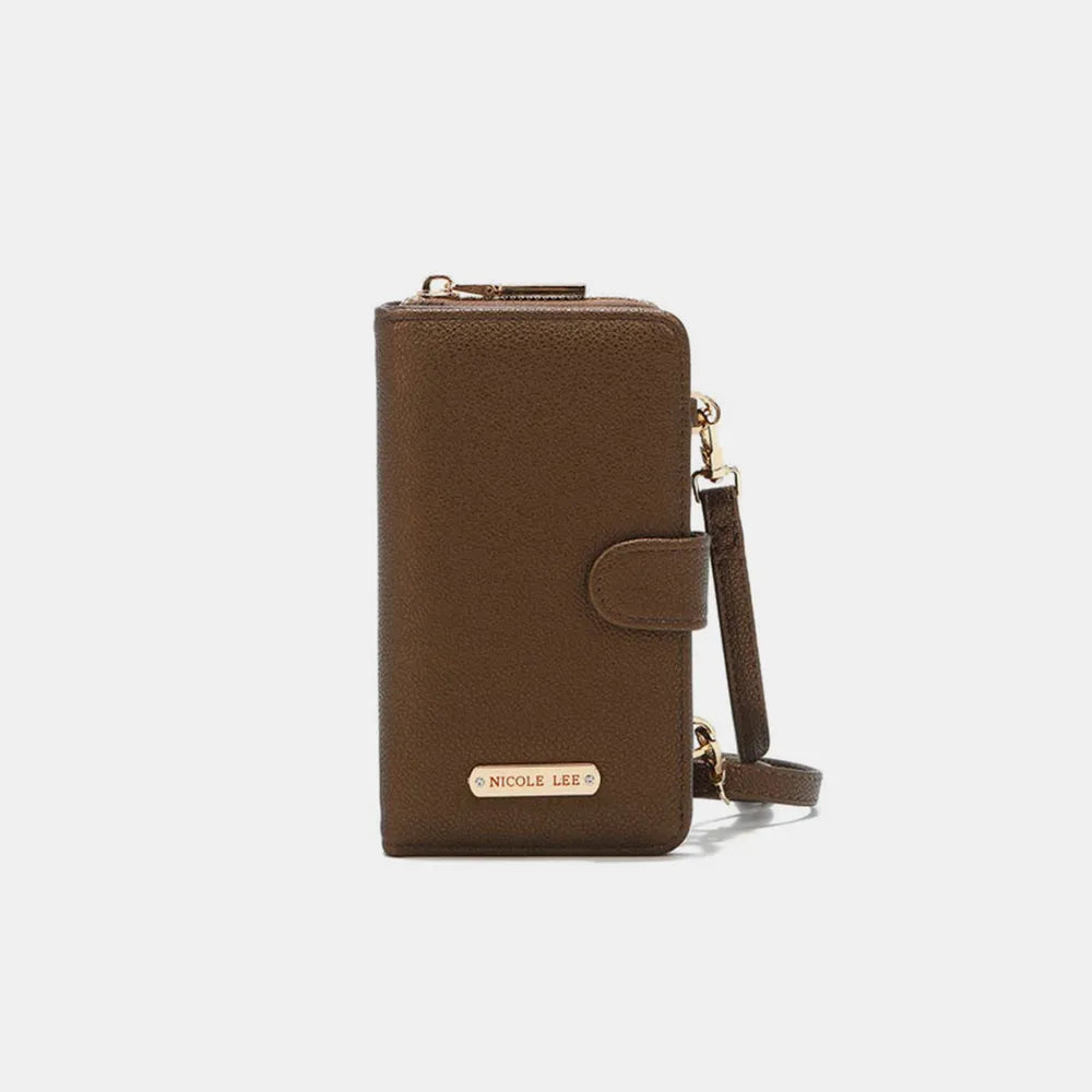 Nicole Lee USA 2 Piece Phone Case Crossbody Wallet Bronze One Size - Fashorio