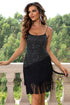 Spaghetti Strap Fringe Trim Dress - Fashorio