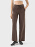 Millennia Drawstring Active Pants with Pockets Mocha - Fashorio