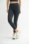 MONO B Venice Cloud Light Sculpt High-Waisted Leggings BLACK - Fashorio