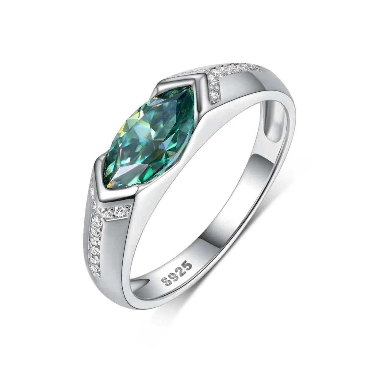 1 Carat Moissanite 925 Sterling Silver Ring - Fashorio