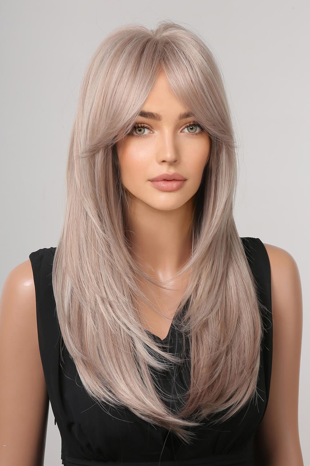 13*1" Full-Machine Wigs Synthetic Long Straight 22" - Fashorio