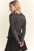 ADORA Distressed Edge Washed Sweater - Fashorio