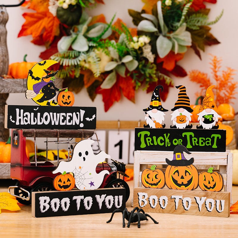 Assorted 2-Piece Halloween Element Ornaments - Fashorio