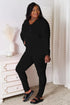Fashorio Basic Bae Bamboo Full Size V-Neck Long Sleeve Top and Pants Lounge Set