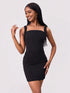 Fashorio Bead Trim Wide Strap Wrap Dress