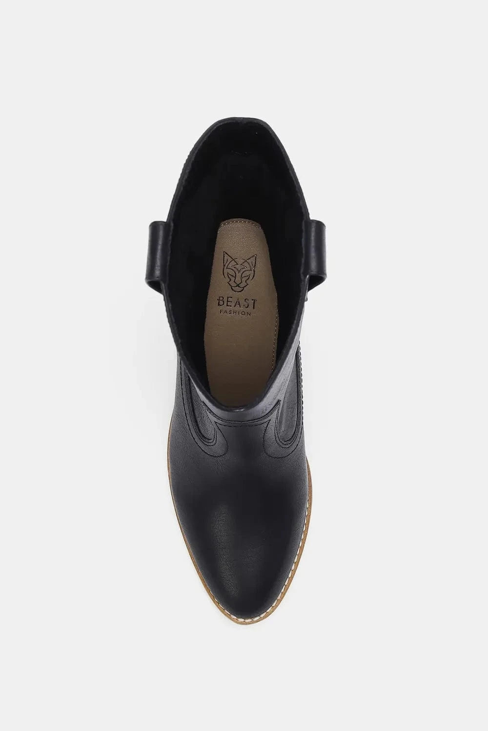 Beast Fashion Butterfly Cut Detail Point Toe Boots - Fashorio