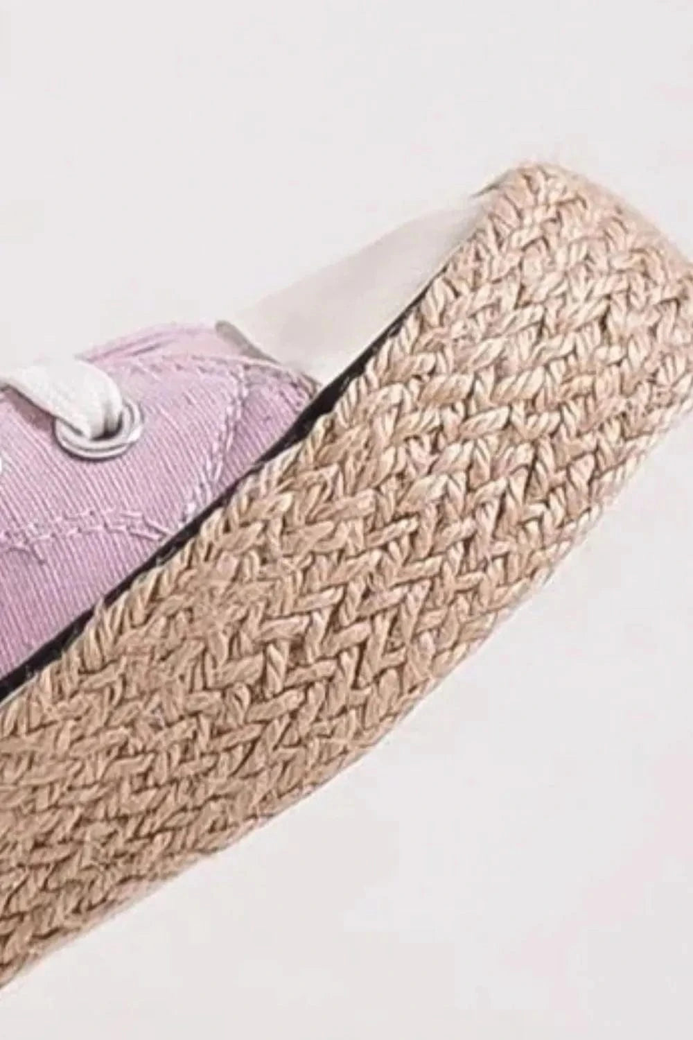 Beast Fashion Lace Up Woven Espadrille Sole Sneakers - Fashorio
