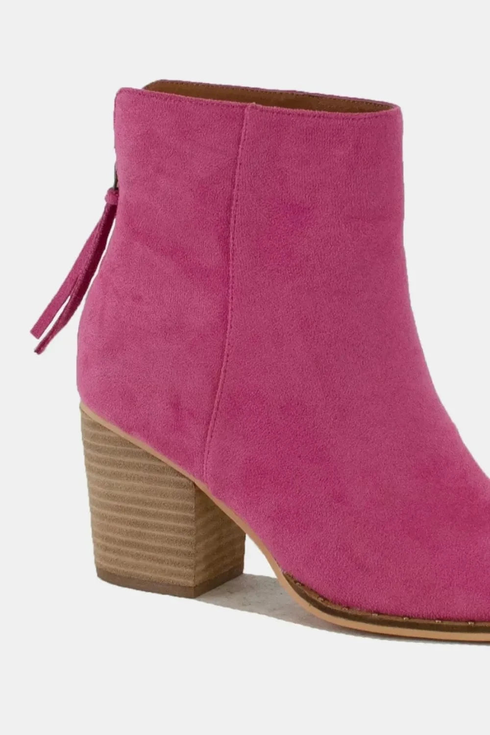 Beast Fashion Suede Point Toe Ankle Booties - Fashorio