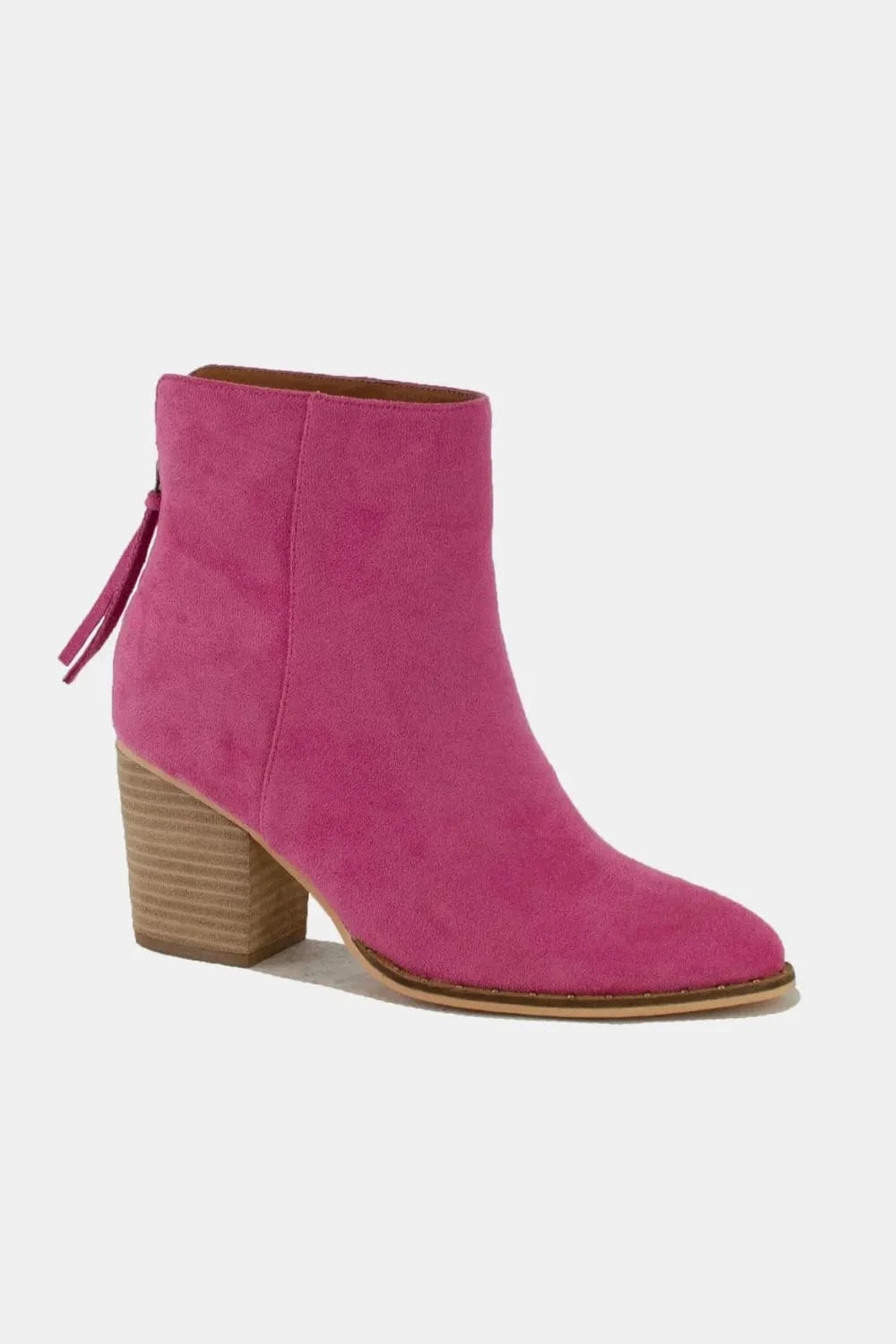 Beast Fashion Suede Point Toe Ankle Booties - Fashorio