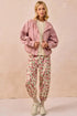 BiBi Floral Printed Twill Drawstring Pants With Elastic Band - Fashorio
