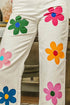 BiBi Flower Print Straight Legs Pants - Fashorio