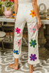 BiBi Flower Print Straight Legs Pants - Fashorio
