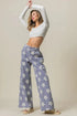 BiBi Flower Printed Side Pocket Wide Pants - Fashorio