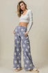 BiBi Flower Printed Side Pocket Wide Pants - Fashorio