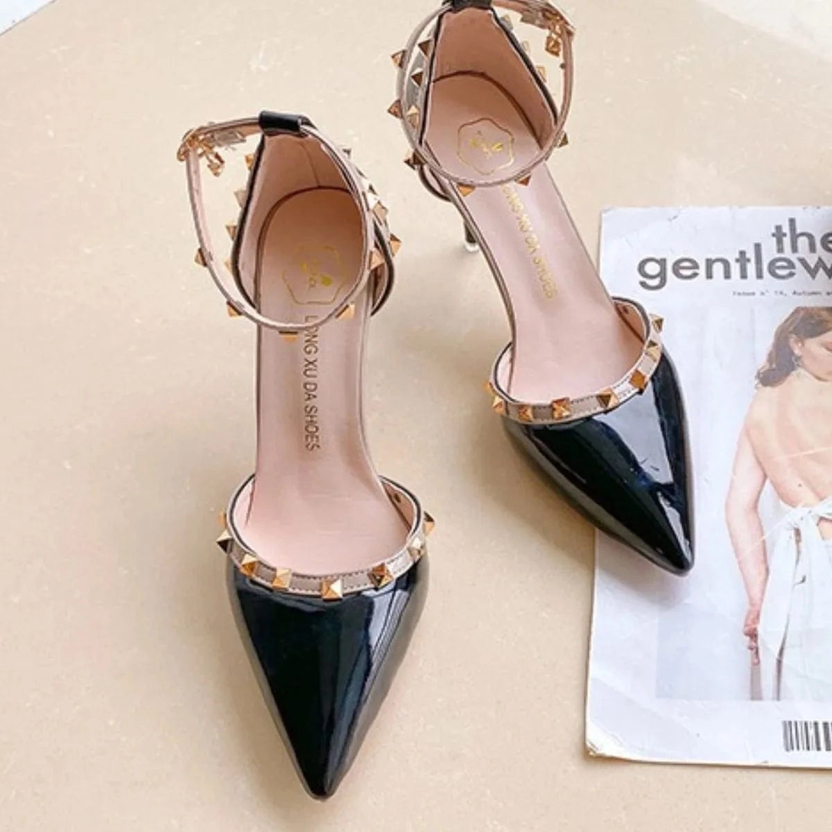 Point Toe Kitten Heels Pumps Black - Fashorio