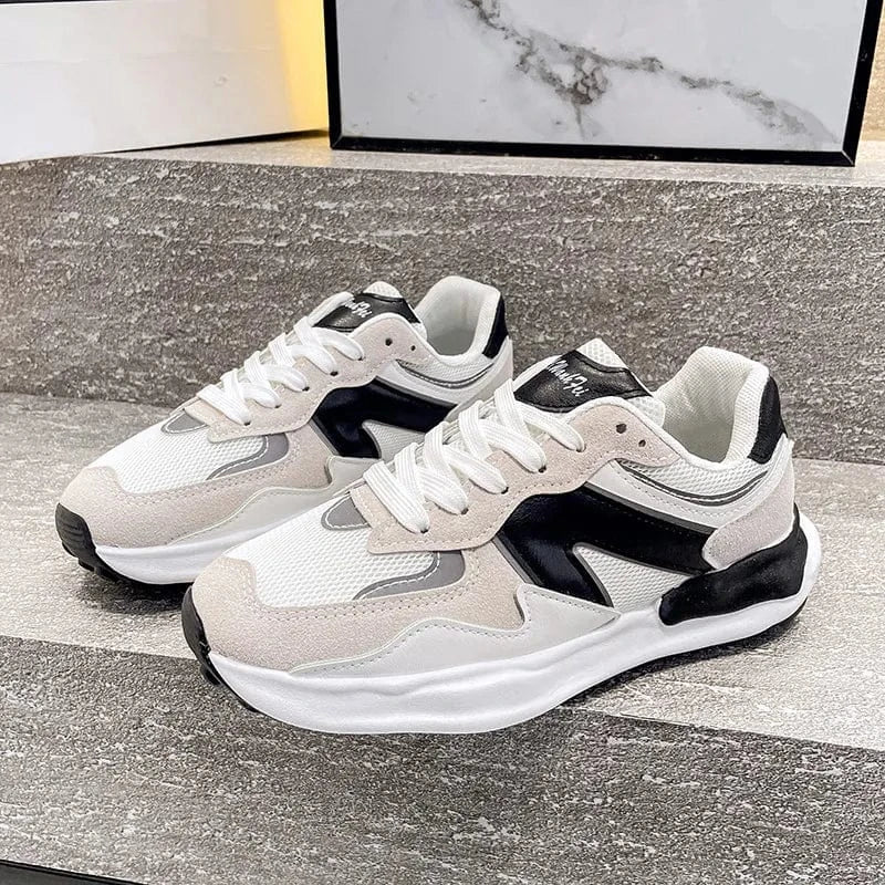 Contrast Platfrom Athletic Black - Fashorio