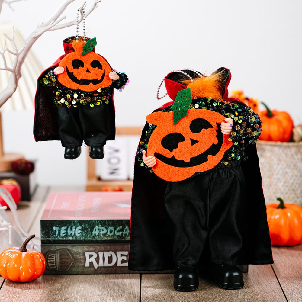 Two-Piece Sequin Halloween Hanging Widgets Black One Size - Fashorio