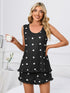 Fashorio Black / S Heart Scoop Neck Tank and Shorts Lounge Set