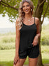 Fashorio Black / S Waffle Knit Cami and Shorts Set
