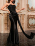 Fashorio Black / XS Sweetheart Neck Tube Evening Dress