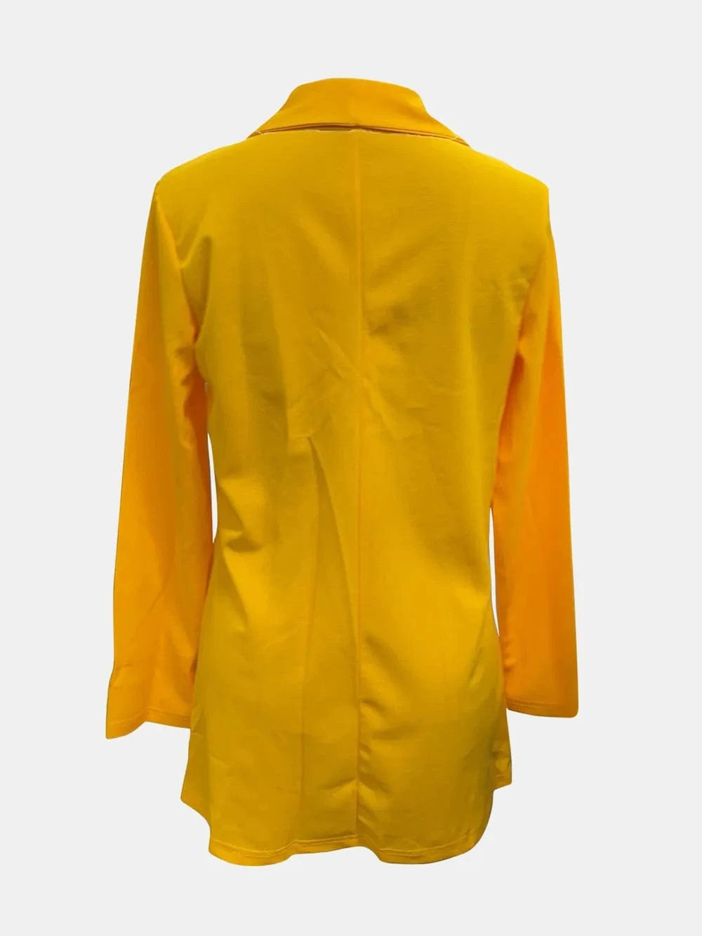 Collared Neck Long Sleeve Blazer - Fashorio