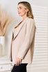 Devine Shawl Collar Long Sleeve Blazer - Fashorio
