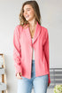 Heimish Open Front Long Sleeve Blazer - Fashorio