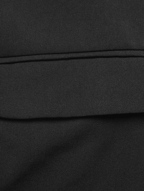 Striped Collar Long Sleeve Fake Two-Piece Blazer - Fashorio