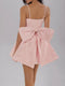 Fashorio Blush Pink / S Satin Mini Cami Dress with Bow