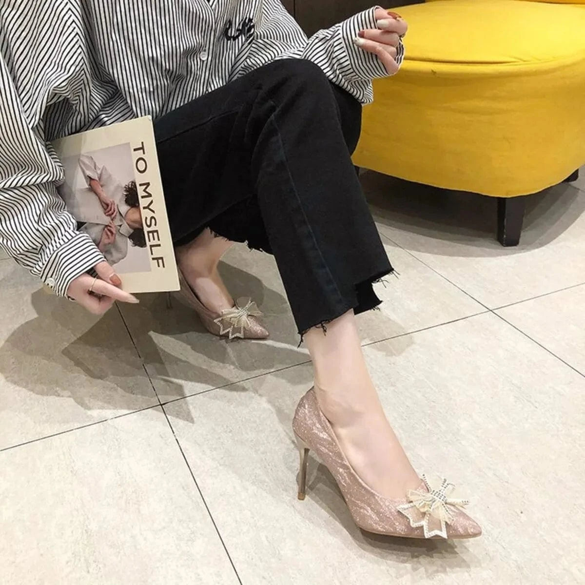 Bow Point Toe Pumps - Fashorio