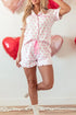 Fashorio Bow Shirt and Shorts Lounge Set