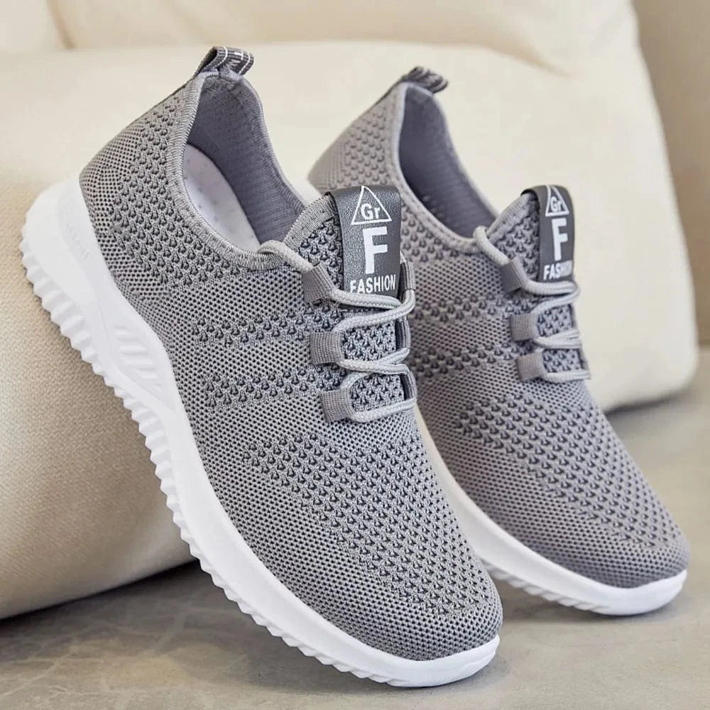 Breathable Mesh Lace Up Athletic - Fashorio