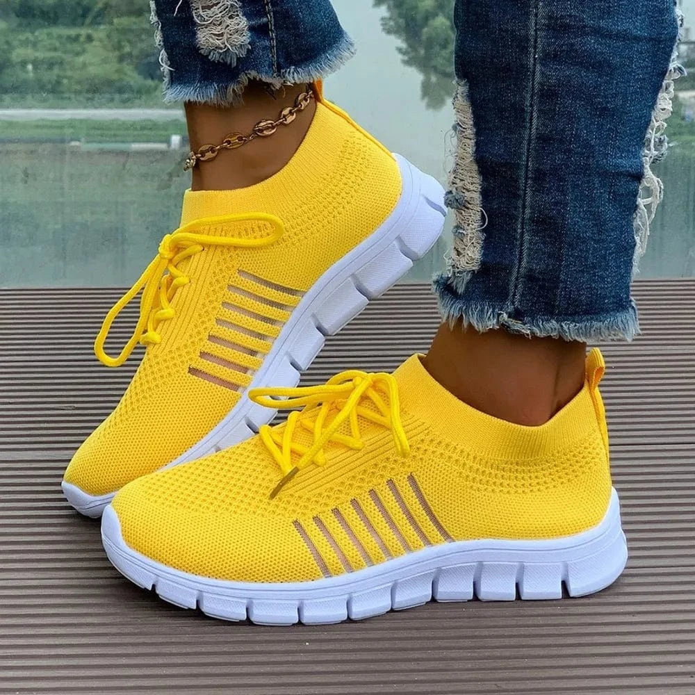 Breathable Mesh Round Toe Athletic - Fashorio