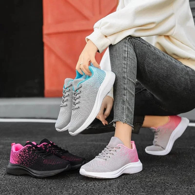 Breathable Mesh Round Toe Athletic - Fashorio