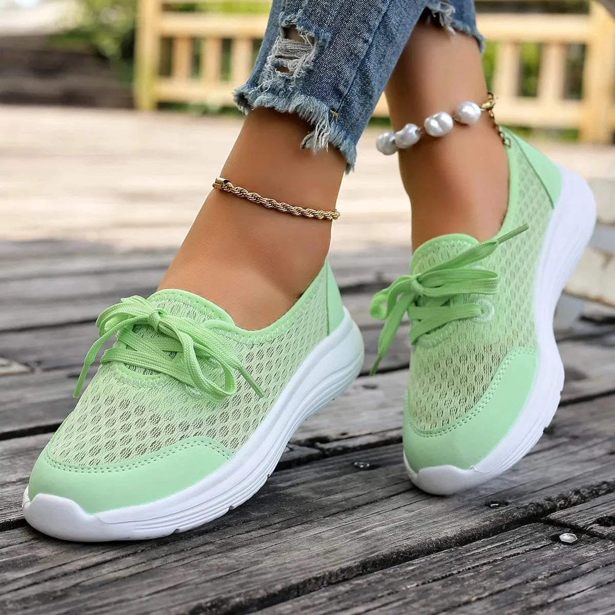 Breathable Mesh Sneakers - Fashorio