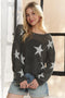 ADORA Full Size Lightweight Loose Knit Sweater Plus Size CHARCOAL - Fashorio