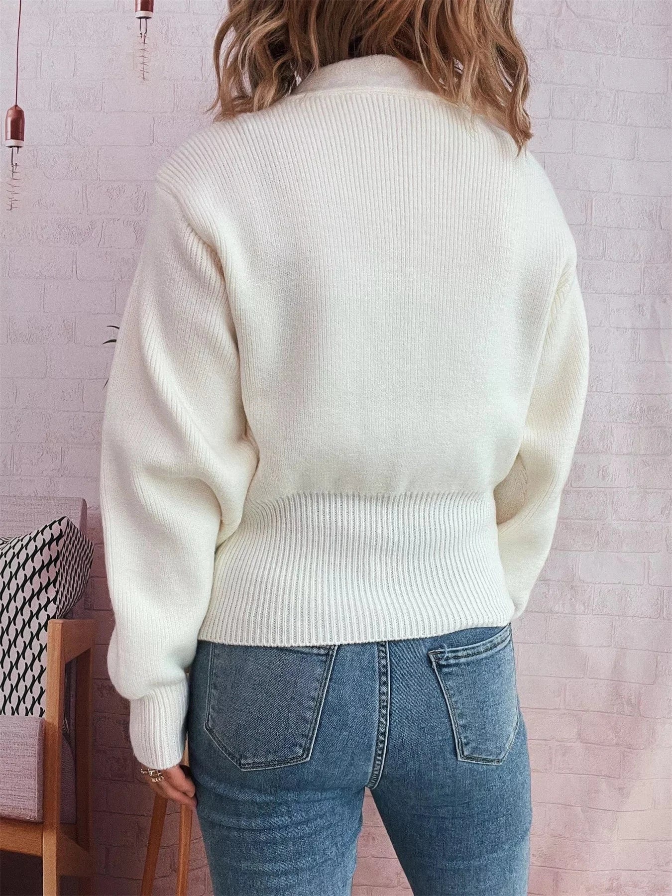 Button Up Long Sleeve Cardigan - Fashorio