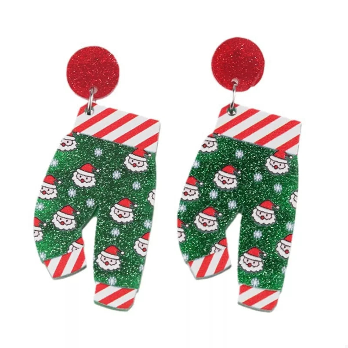 Christmas Holiday Santa Dangle Earrings - Fashorio