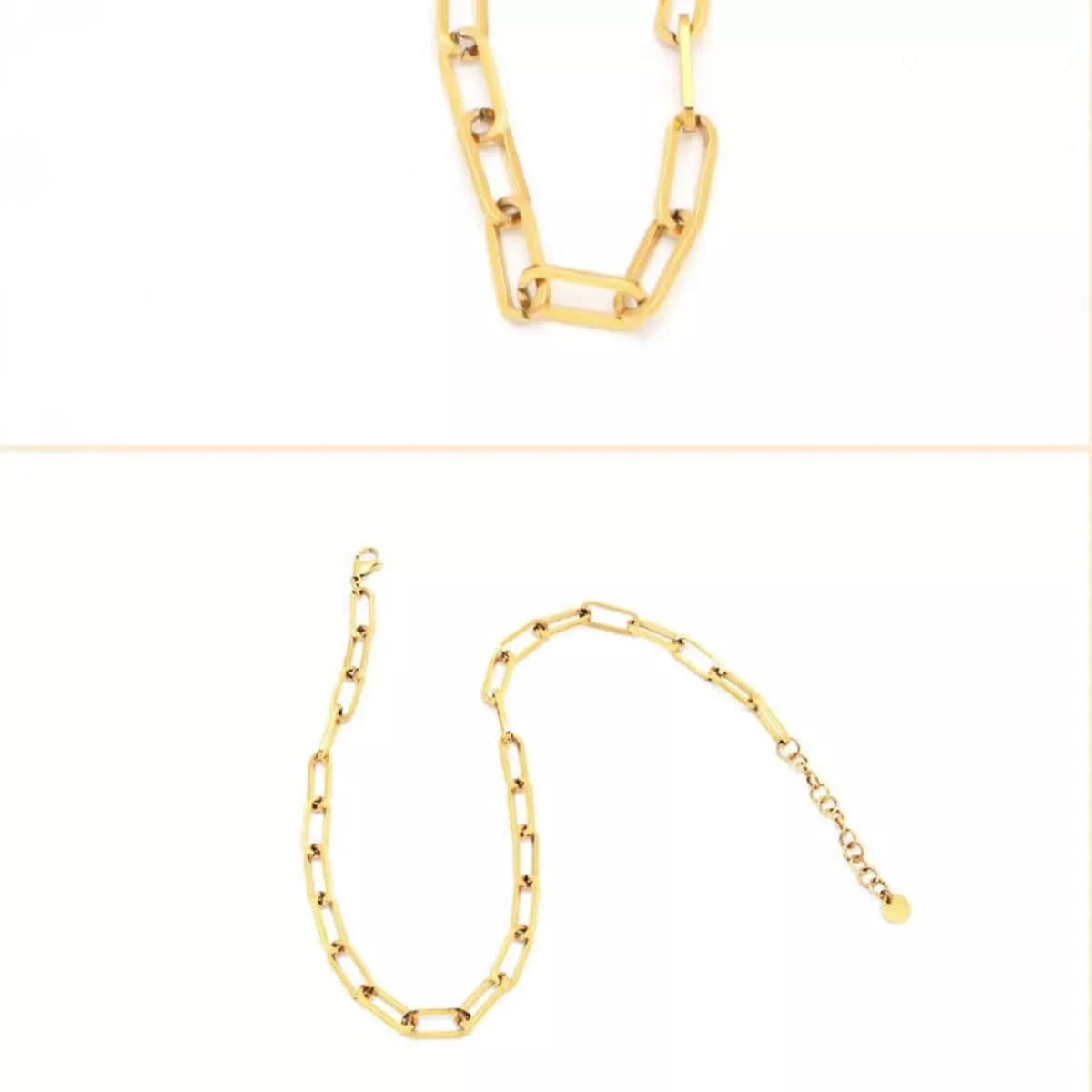 18K Gold-Plated Chain Necklace - Fashorio
