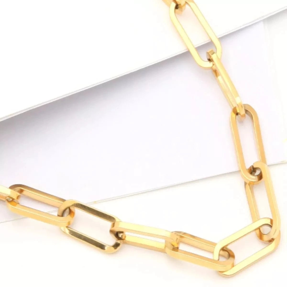 18K Gold-Plated Chain Necklace - Fashorio